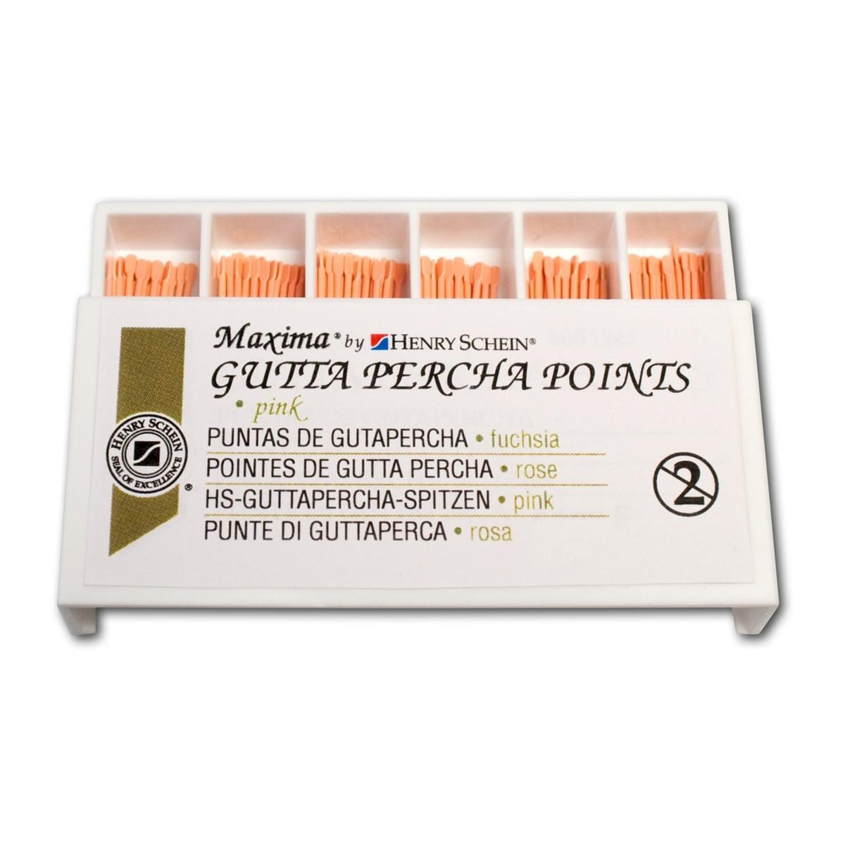 MAXIMA PUNTE DI GUTTAPERCA in slide box - ISO 25 - rosso