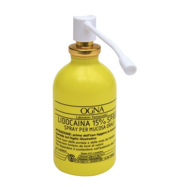 LIDOCAINA 15% SPRAY - Flacone da 50 g con cannula erogatrice