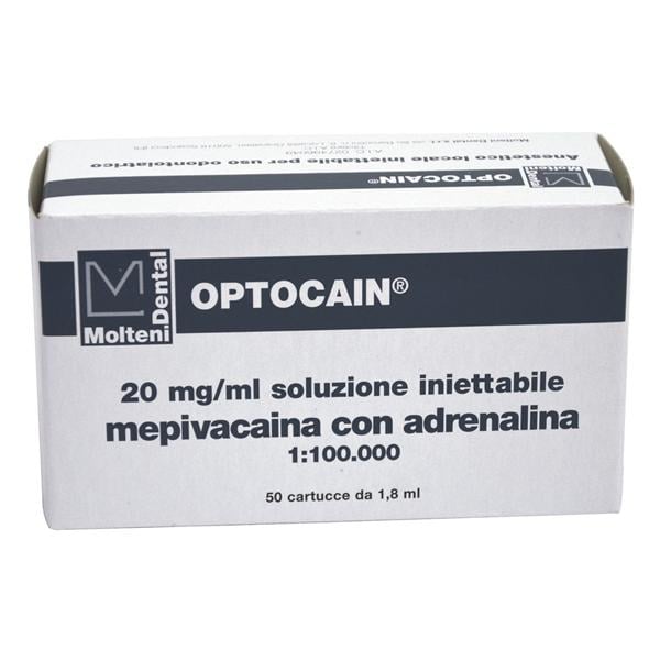 OPTOCAIN - Mepivacaina - (A.I.C. nr. 027496049) 20 mg/ml con ADRENALINA 1:100.000