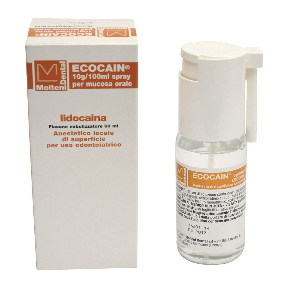 ECOCAIN SPRAY PER MUCOSA ORALE - Flacone nebulizzatore da 60 ml