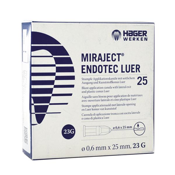 AGHI MIRAJECT ENDOTEC LUER - 23 G (Ø 0,6 x 25 mm) - azzurro
