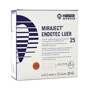 AGHI MIRAJECT ENDOTEC LUER - 25 G (Ø 0,5 x 25 mm) - arancione