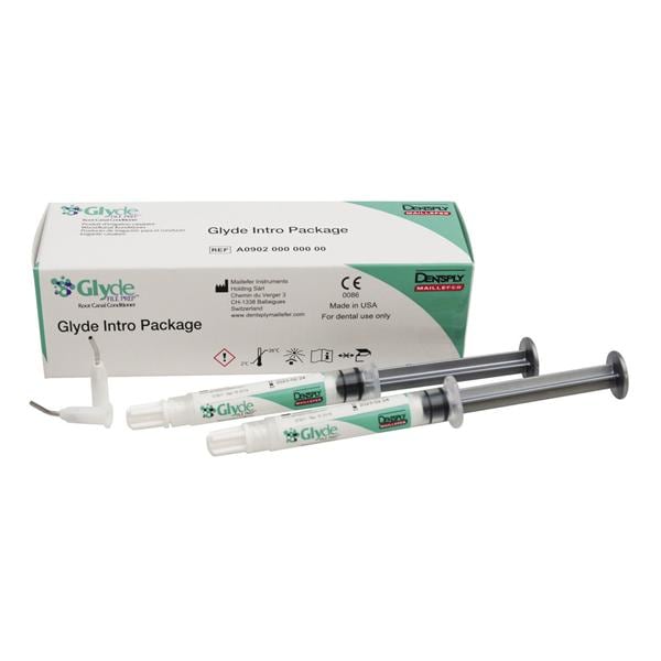 GLYDE FILE PREP SIRINGHE - Confezione da 2 siringhe (3 ml cad.) e 25 punte