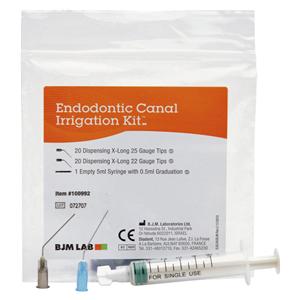 CANNULE PER LAVAGGI CANALARI KIT con attacco Luer (AD ESAURIMENTO) - Kit assortito: 1 siringa da 5 ml con attacco Luer-lock + 40