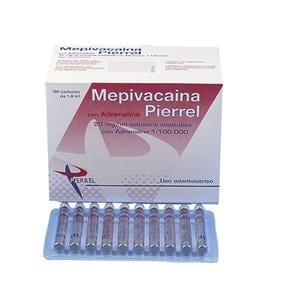 MEPIVACAINA - (A.I.C. nr. 034342016) rossa 20 mg/ml con Adrenalina 1:100.000