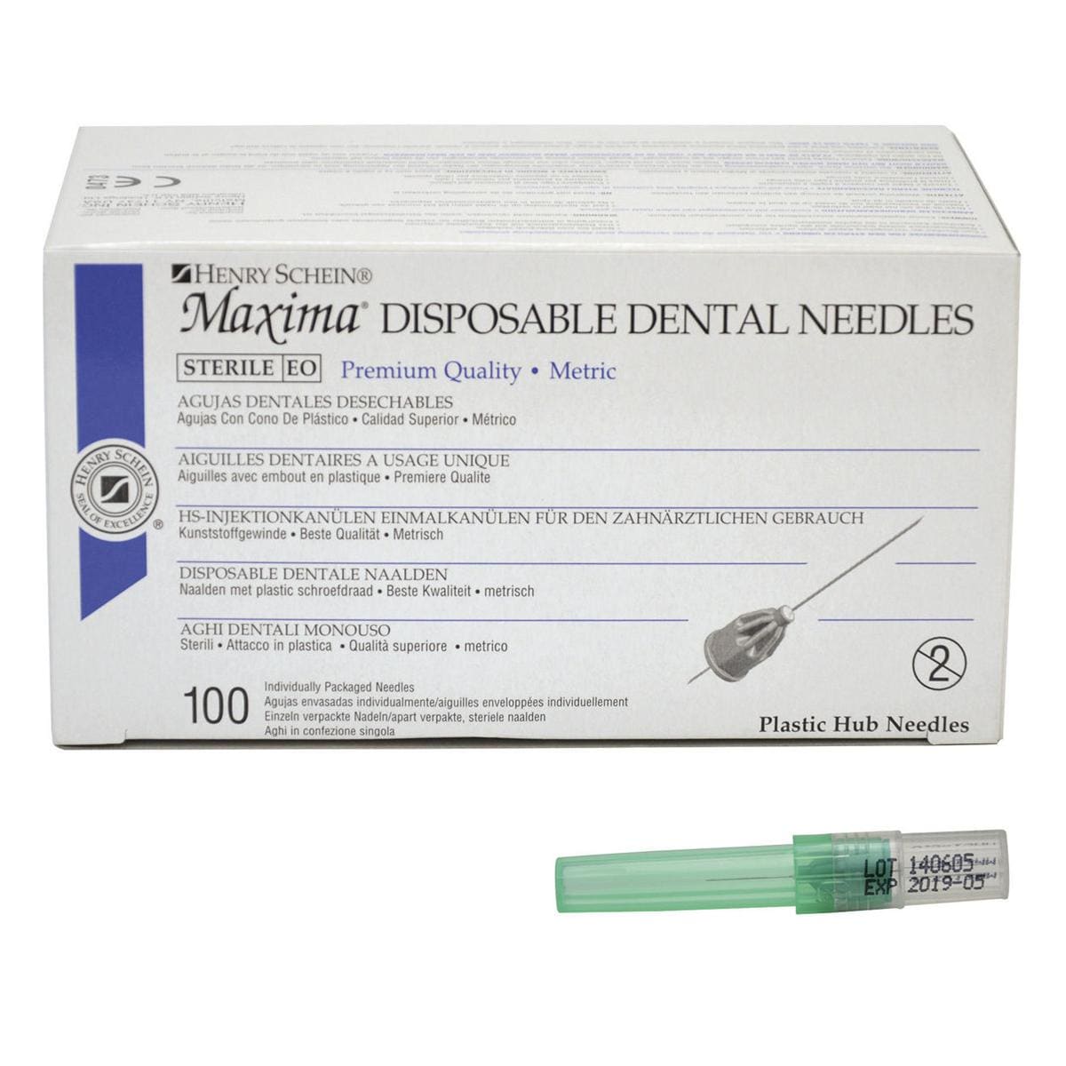 MAXIMA DDN 30 G Ø 0,3 mm - Lunghezza 13 mm, per anestesia intraligamentare, verde