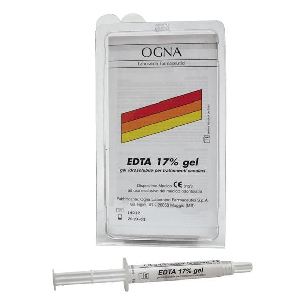 EDTA 17% GEL - Confezione: 1 siringa di gel da 2,5 g + 20 aghi applicatori monouso flessibili ed atraumatici