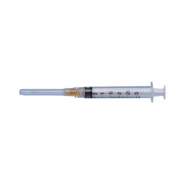 SIRINGHE STERILI - 23 G (Ø 0,6 x 3,2 mm), arancione - 3 cc
