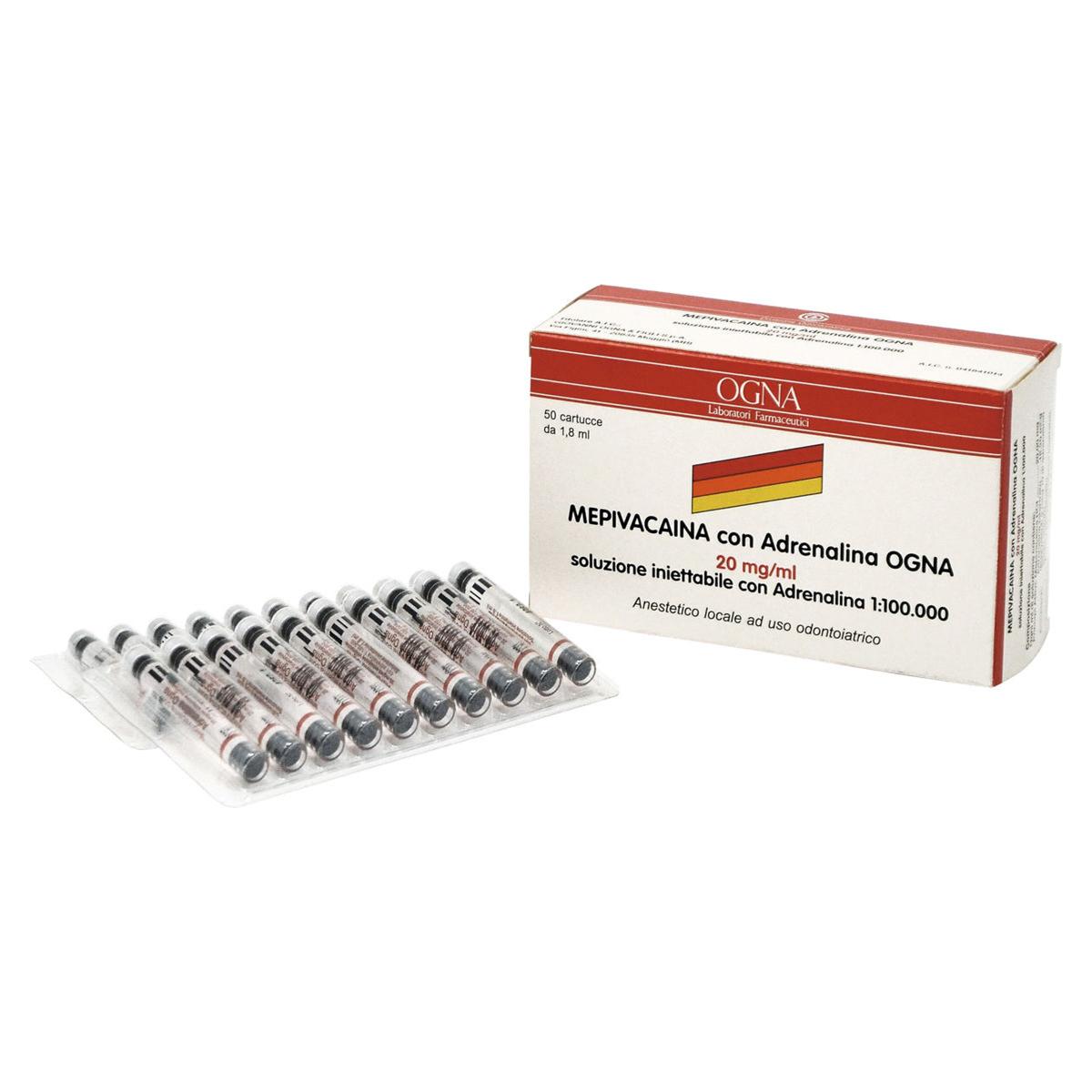 MEPIVACAINA - (A.I.C. nr. 041841014) - 20 mg/ml con ADRENALINA 1:100.000