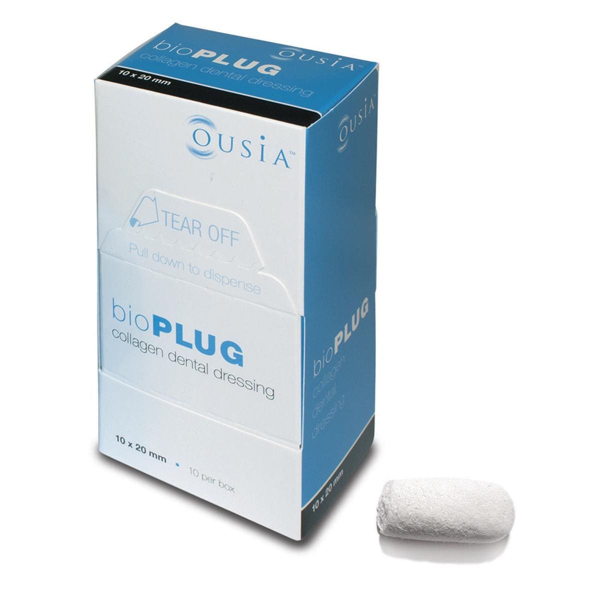 BIOPLUG COLLAGENE - Misura mm 10 x 20 - 10 pz.
