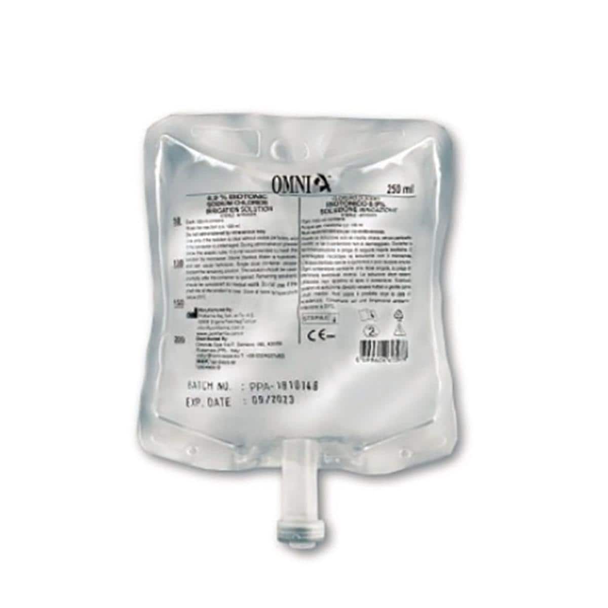 SODIO CLORURO 0,9% - Confezione da 20 sacche da 250 ml cad.