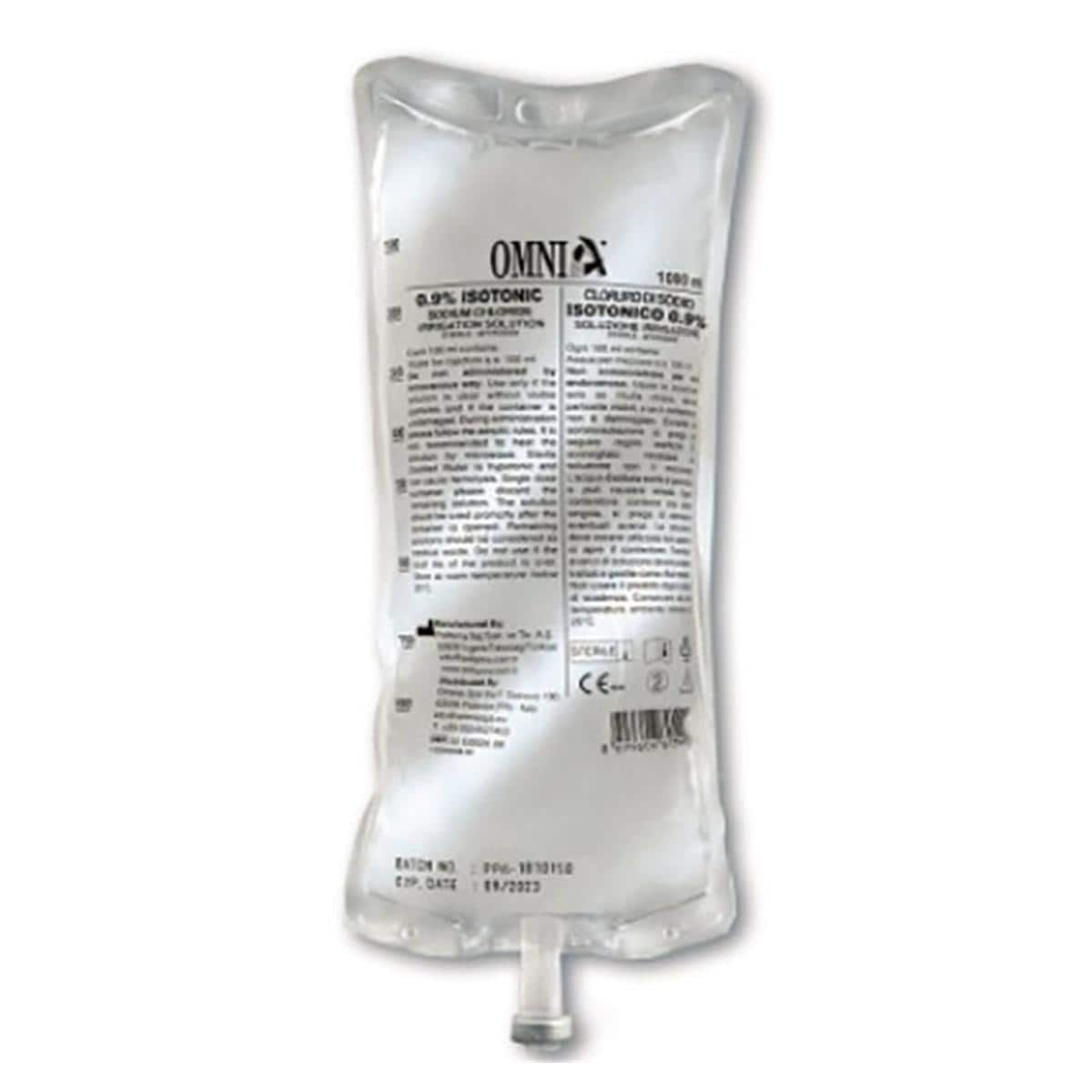 SODIO CLORURO 0,9% - Confezione da 10 sacche da 1000 ml cad.