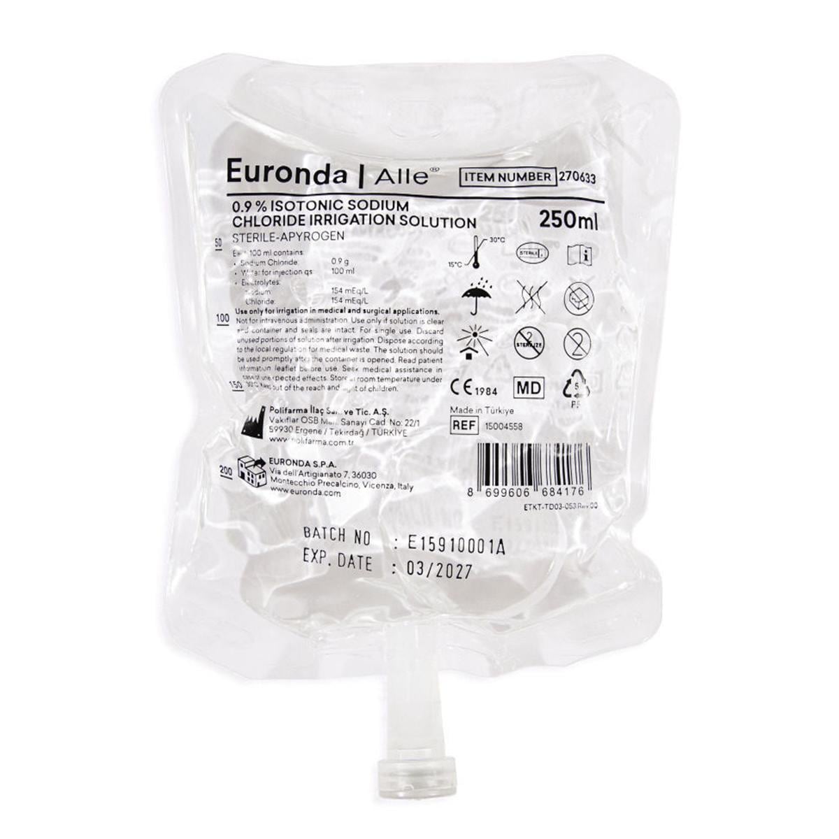 SOLUZIONE FISIOLOGICA IN SACCHE - Confezione da 20 sacche da 250 ml cad.