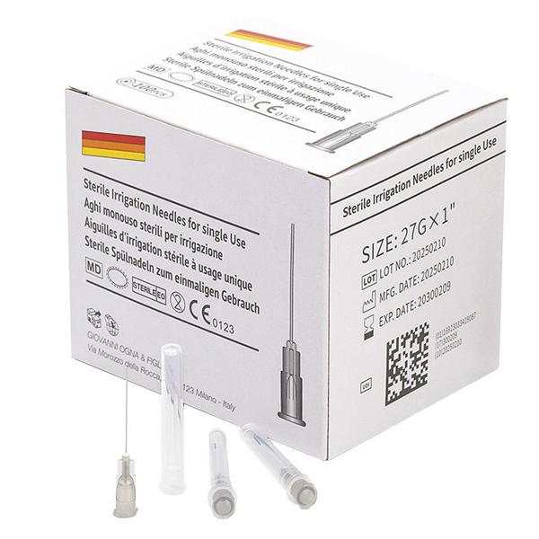 AGHI PER LAVAGGI ODONTOIATRICI - 27 G (Ø 0,4 x 25 mm) NEW - grigio