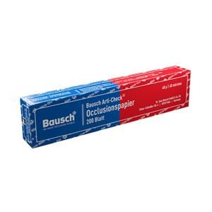 CARTA OCCLUSALE ARTI-CHECK - BK 80 blu/rosso libretto - 2x100 fogli