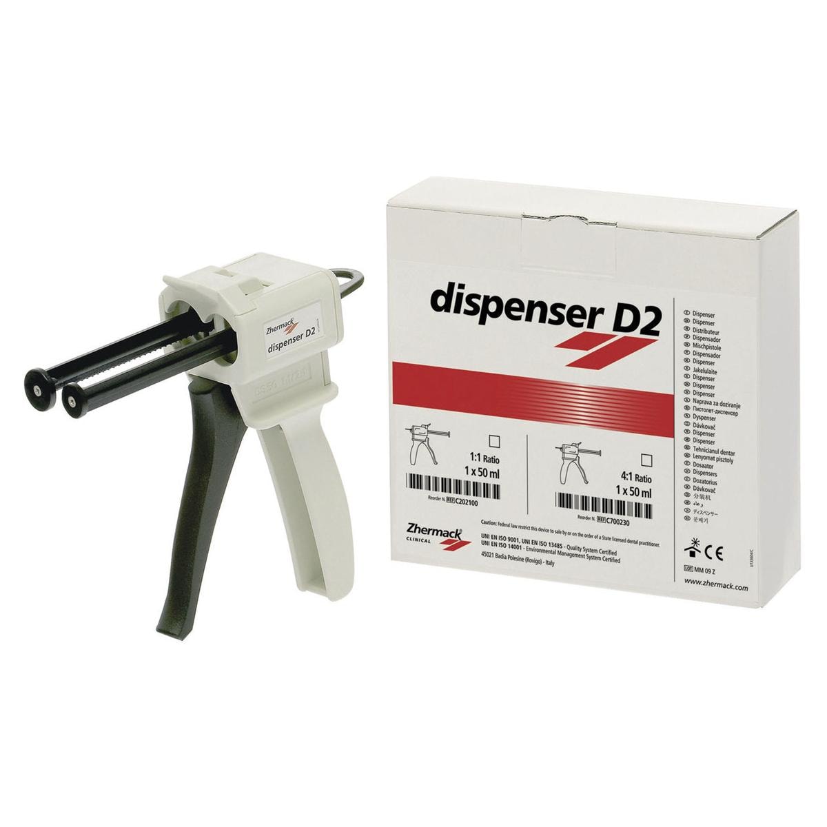 DISPENSER D2 PER CARTUCCE - Per cartucce da 50 ml / 75 ml con rapporto 1:1 / 2:1