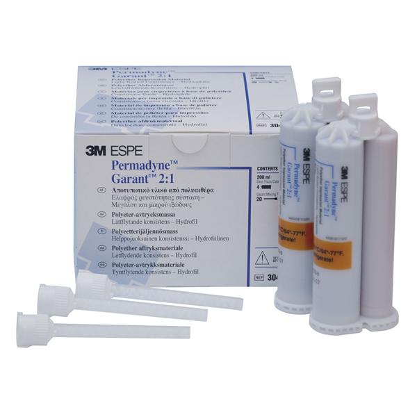 PERMADYNE GARANT (bassa viscosità) - Confezione: 4 cartucce da 50 ml cad. + 20 puntali bianchi