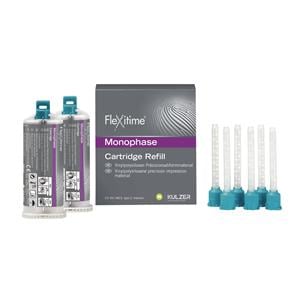 FLEXITIME RICAMBI (PER MISCELAZIONE MANUALE) - MONOPHASE - 2 cartucce da 50 ml cad. e 6 puntali verdi