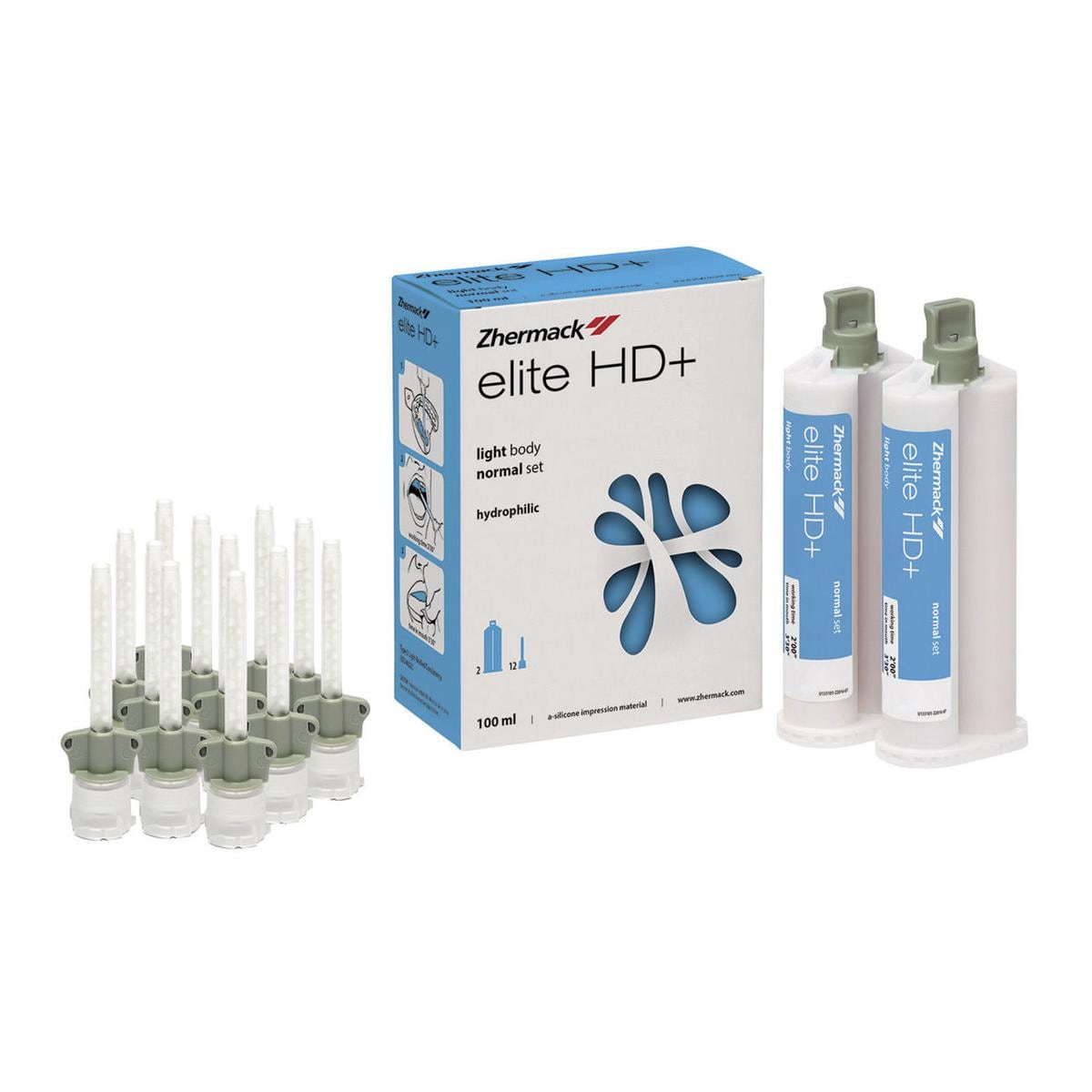 ELITE HD+ RIBASANTI (PER MISCELAZIONE MANUALE) - Light Body Normal Set - idrocompatibile a bassa viscosità - azzurro