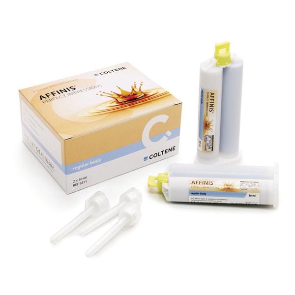 AFFINIS RIBASANTI IN CARTUCCE (PER MISCELAZIONE MANUALE) - Regular Body - Media viscosità - confezione: 2 x 50 ml cad. + 12 punt