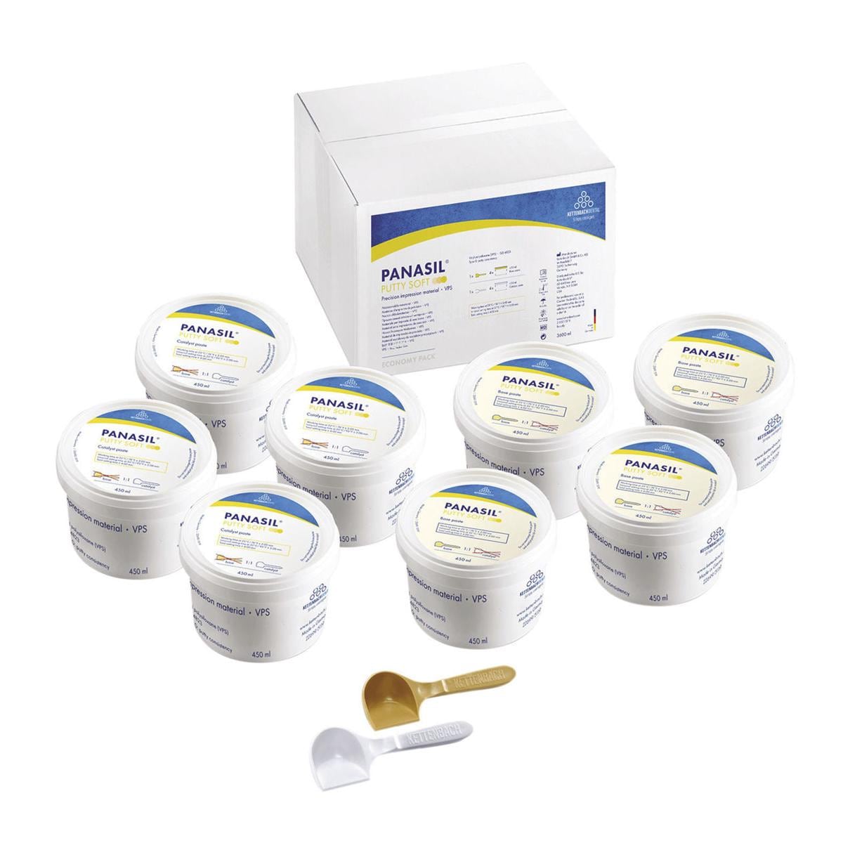 PANASIL PUTTY (PER MISCELAZIONE MANUALE) - Putty Soft - economica: 4 x 900 ml cad.