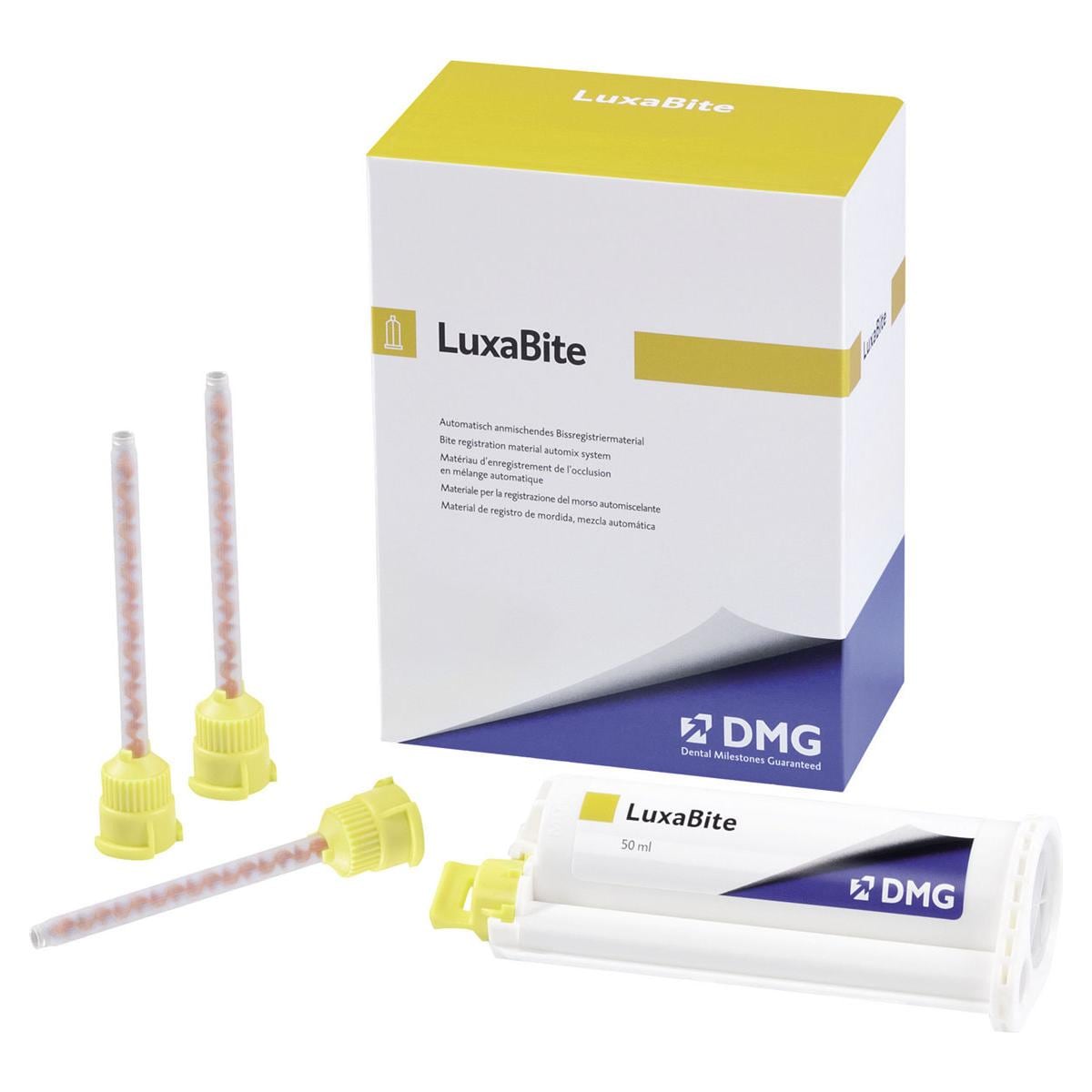 LUXABITE - Confezione: cartuccia (10:1) da 50 ml + 15 puntali miscelatori gialli