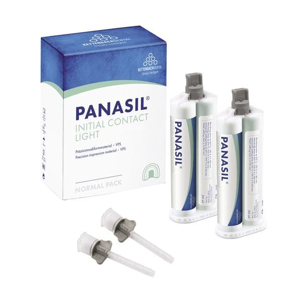 PANASIL INITIAL CONTACT (PER MISCELAZIONE MANUALE) - Light - Regular Pack: 2 x 50 ml cad. + 8 puntali grigi
