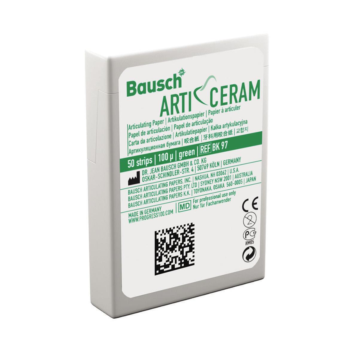 CARTA PER ARTICOLAZIONE ARTI-CERAM - BK 97 - 100 &#181; in strisce dispenser - 52 mm x 20 mm - 50 pz.
