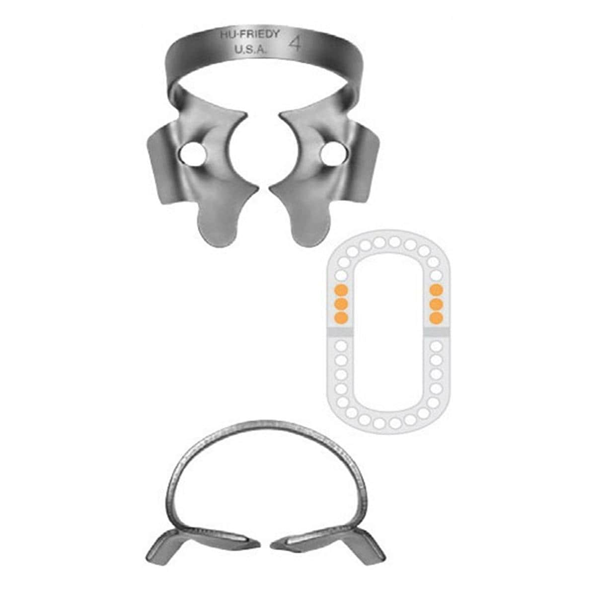 SATIN STEEL Molari superiori - misura 4