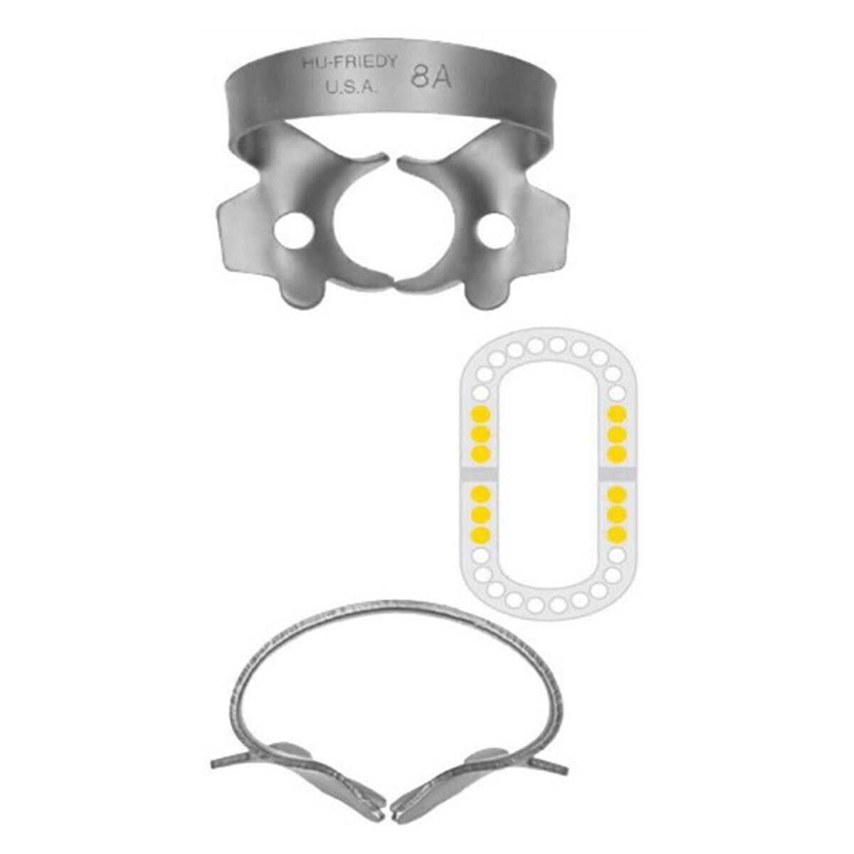 SATIN STEEL Molari (superiori e inferiori) - misura 8A
