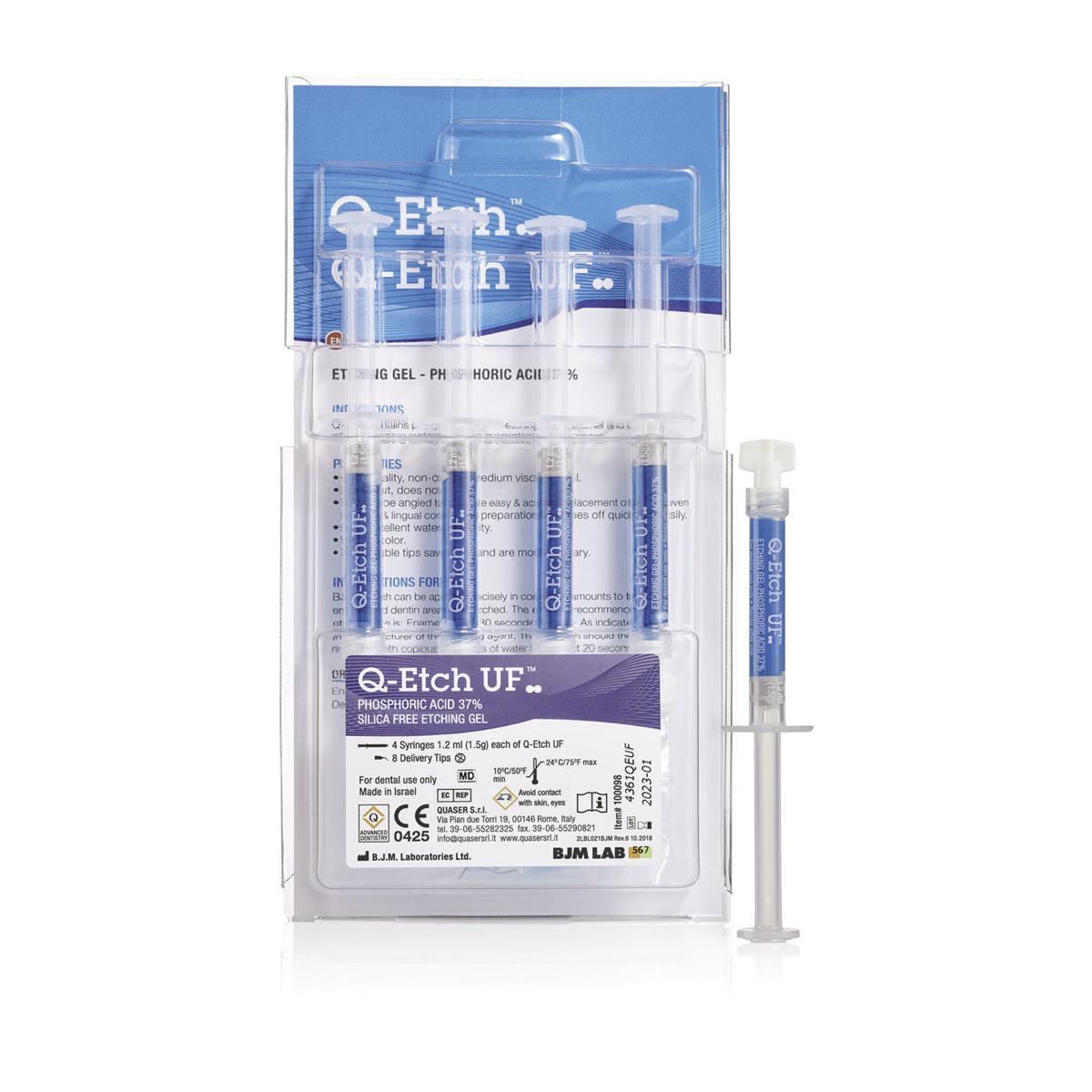 Q-ETCH UF - 4 siringhe da 1,2 ml cad. + 8 puntali 25 G
