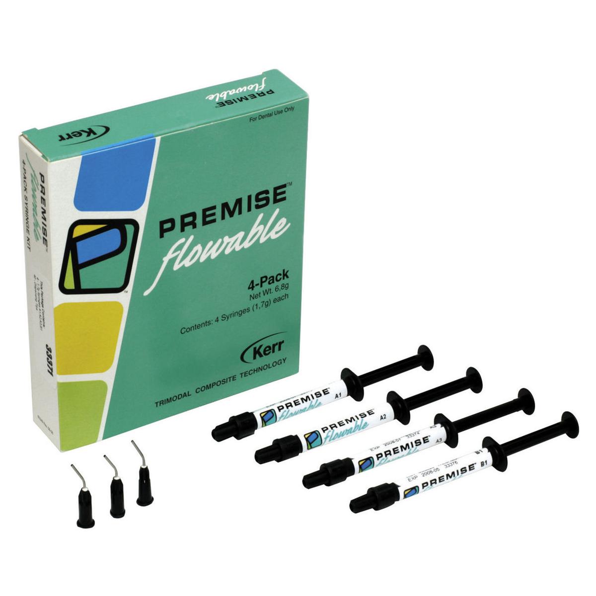 PREMISE FLOWABLE KIT - Kit: 4 siringhe da 1,7 g cad. nei colori A1, A2, A3, B1 + 40 puntali applicatori
