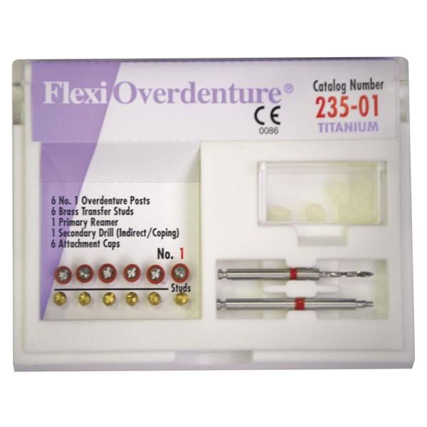 FLEXI-OVERDENTURE PERNI - Mis. 1 rosso