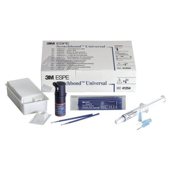 SCOTCHBOND UNIVERSAL ADHESIVE KIT FLACONE - Flacone da 5 ml, Scotchbond mordenzante siringa da 3 ml, 25 aghi, 50 vaschette e 50