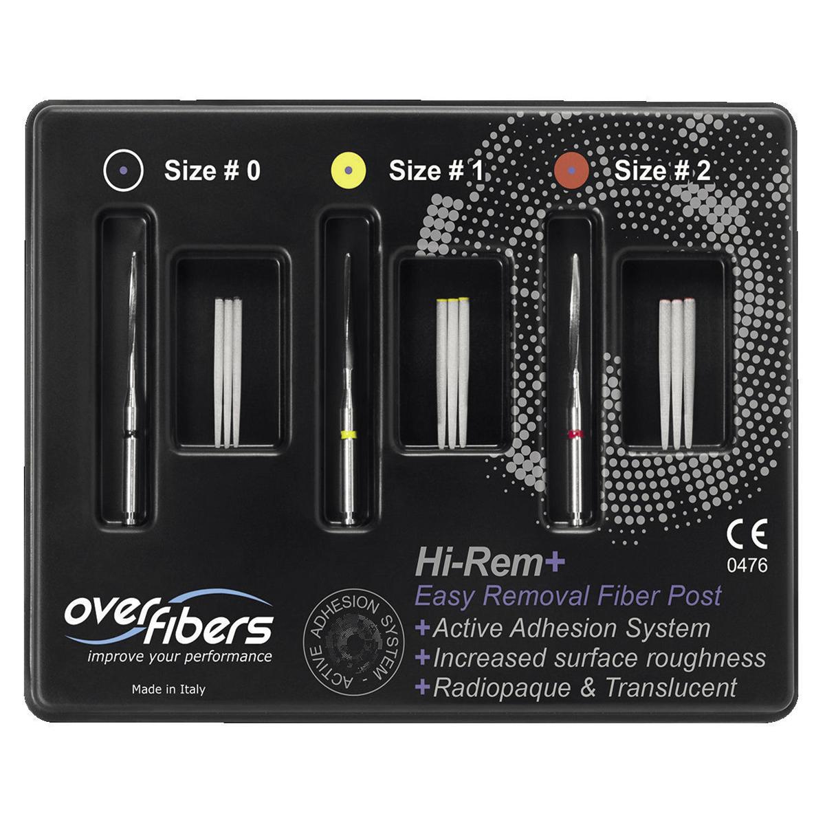 HI-REM+ STARTER KIT - 9 perni (3 pz. x mis. 0,1,2) e 3 frese