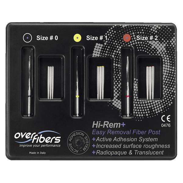 HI-REM+ STARTER KIT - 9 perni (3 pz. x mis. 0,1,2) e 3 frese