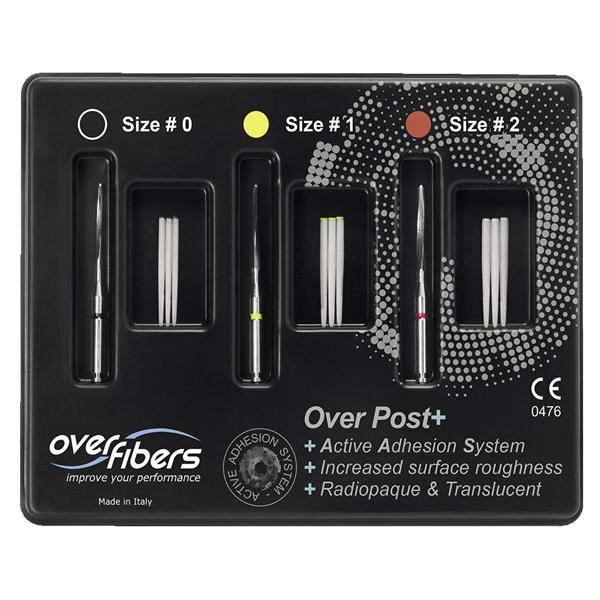 OVER POST+ KIT - 9 perni (3 pz. x mis. 0,1,2) e 3 frese