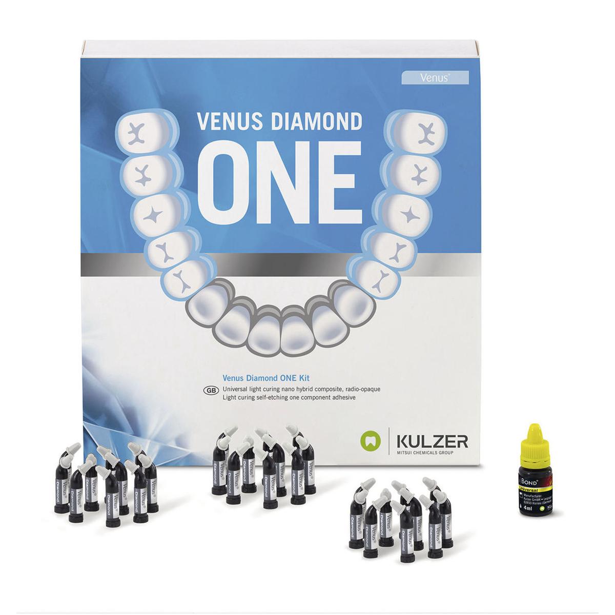 VENUS DIAMOND ONE SHADE KIT - Kit capsule: 30 x 0.25 gr cad., 1 flacone da 4 ml iBond Universal (AD ESA)