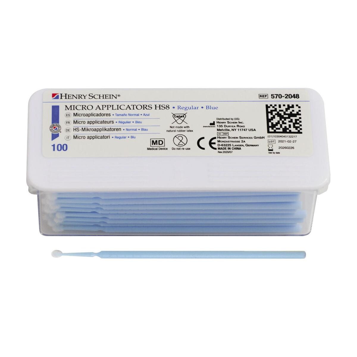 MICRO APPLICATORI STANDARD - Regular blu 100 pz.