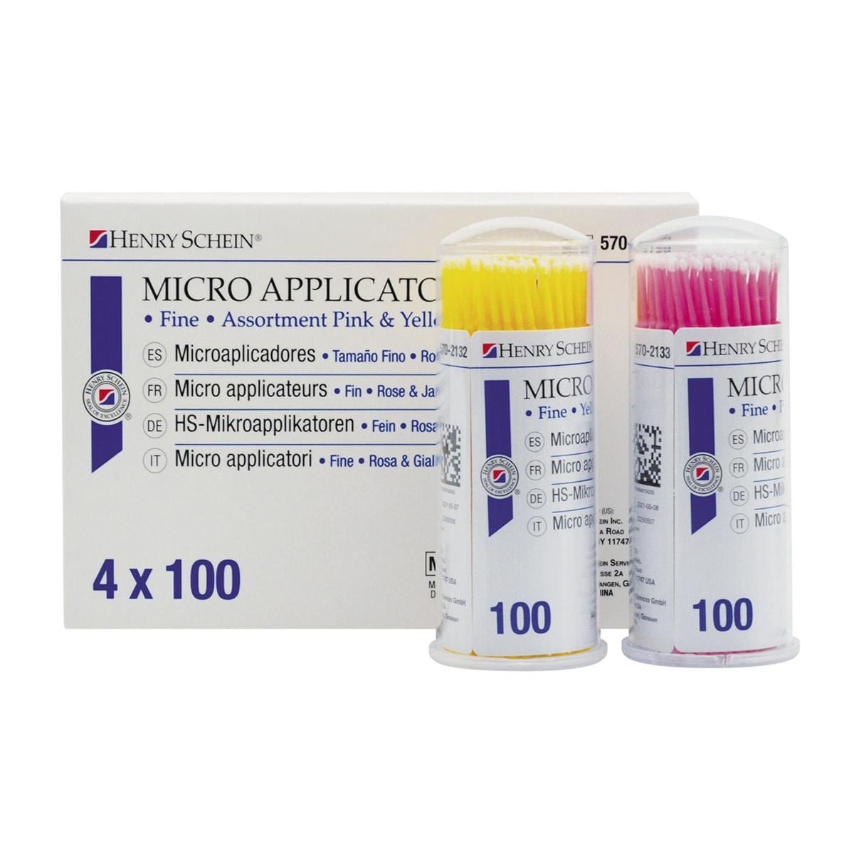 MICRO APPLICATORI LONG - Ass. fine 4x100 pz.