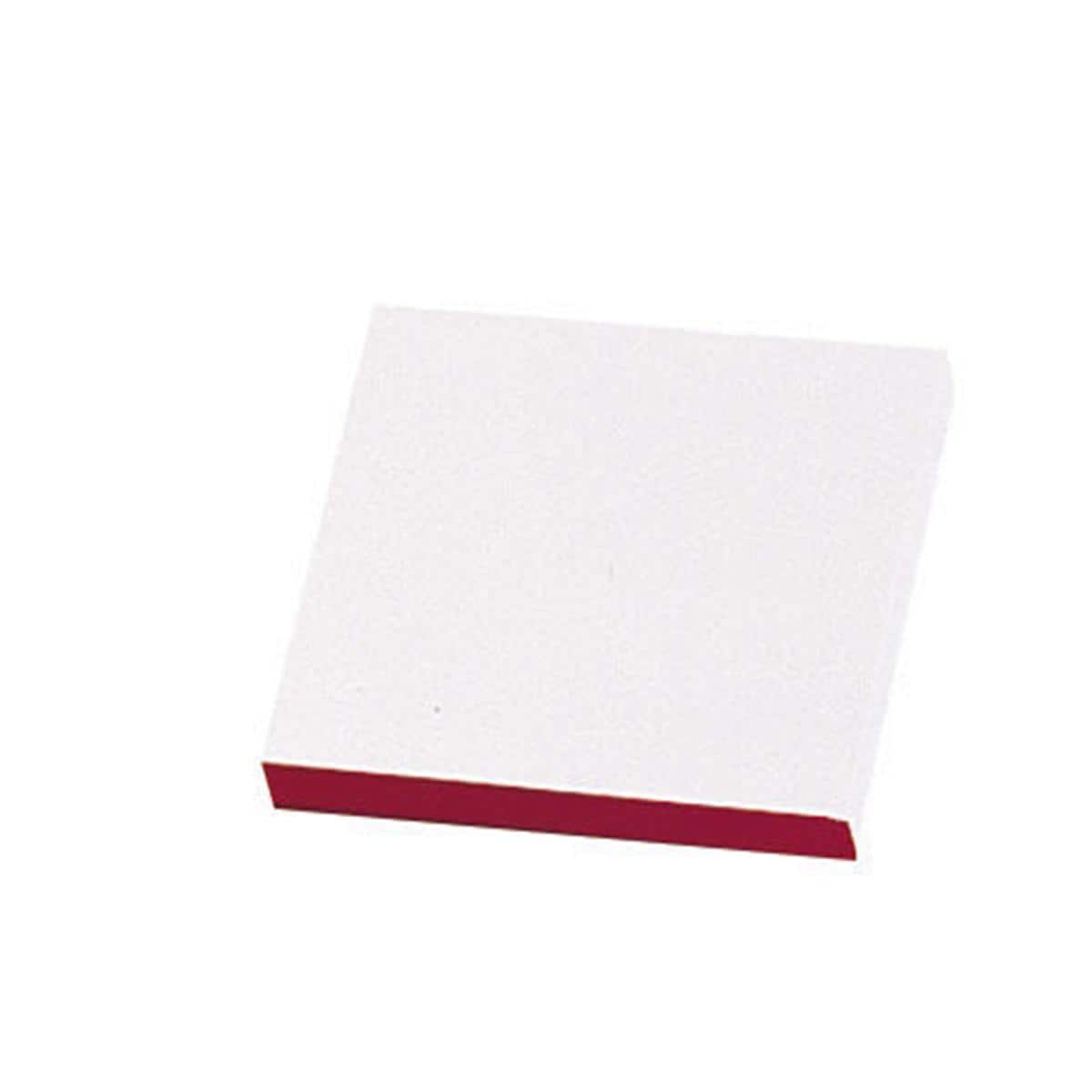 BLOCCHETTI IN CARTA BIANCA CON BASE ANTISCIVOLO - Misura cm 7 x 8 - 10 blocchetti da 60 fogli