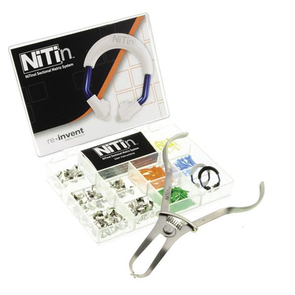 MATRICI SEZIONALI NITIN KIT - Mini kit: 40 matrici assortite, 2 anelli (alto e standard), 40 cunei assortit1, 1 pinza di posizio