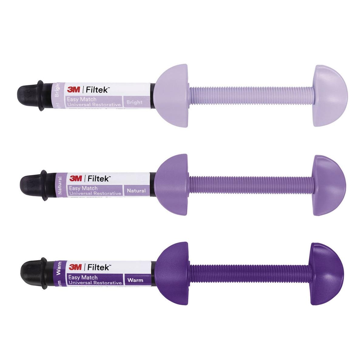 FILTEK EASY MATCH INTRO KIT - Kit siringhe: 3 siringhe da 4 g cad. nei colori Bright, Natural e Warm