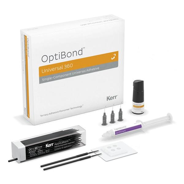 OPTIBOND UNIVERSAL 360 KIT - Bottle Kit: flacone da 5ml, Gel Etchant siringa da 3 g, 25 pozzetti, 100 pennellini
