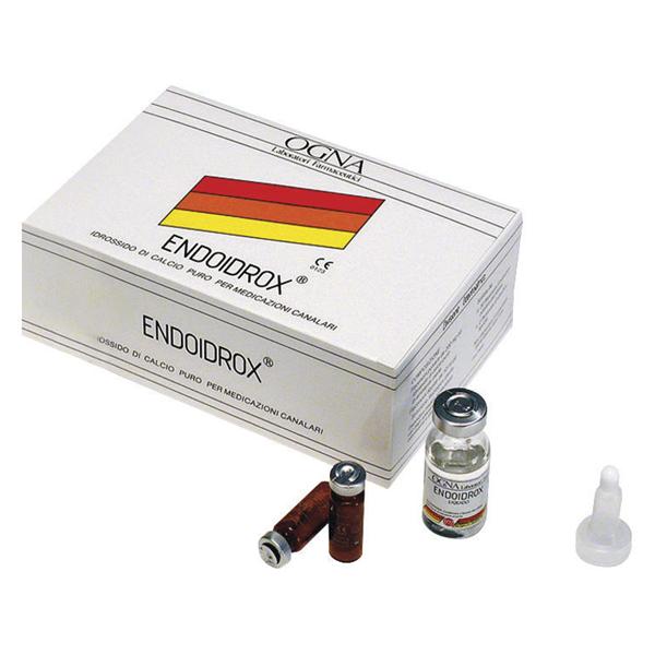 ENDOIDROX - Confezione: 30 flaconi di polvere da 200 mg cad. (per 60 medicazioni) e 2 flaconi di soluzione fisiologica da 10 ml