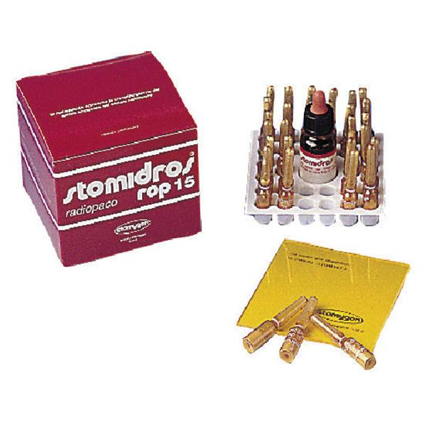 STOMIDROS ROP 15 radiopaco - Confezione: 30 fiale di polvere da 300 mg cad. (per 60 medicazioni), liquido da 10 ml ed accessori