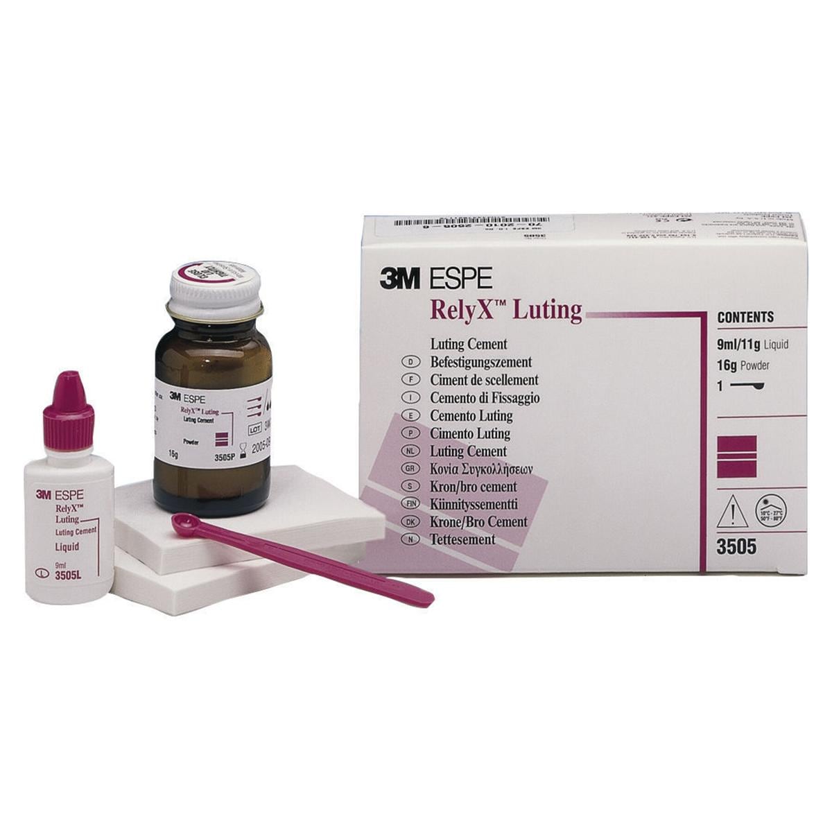 RELYX LUTING CEMENT KIT - Kit: polvere da 16 g, liquido da 9 ml ed accessori
