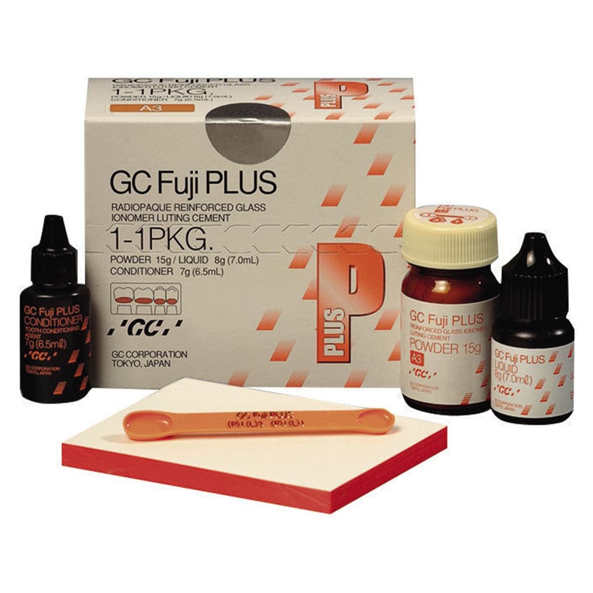 FUJI PLUS POLVERE KIT - Confezione: polvere gialla A3 da 15 g, liquido da 7 ml e condizionatore da 6,5 ml