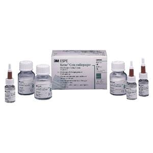 KETAC-CEM RADIOPAQUE - Confezione clinica: 3 polveri da 33 g cad., 3 liquidi da 12 ml cad. ed accessori