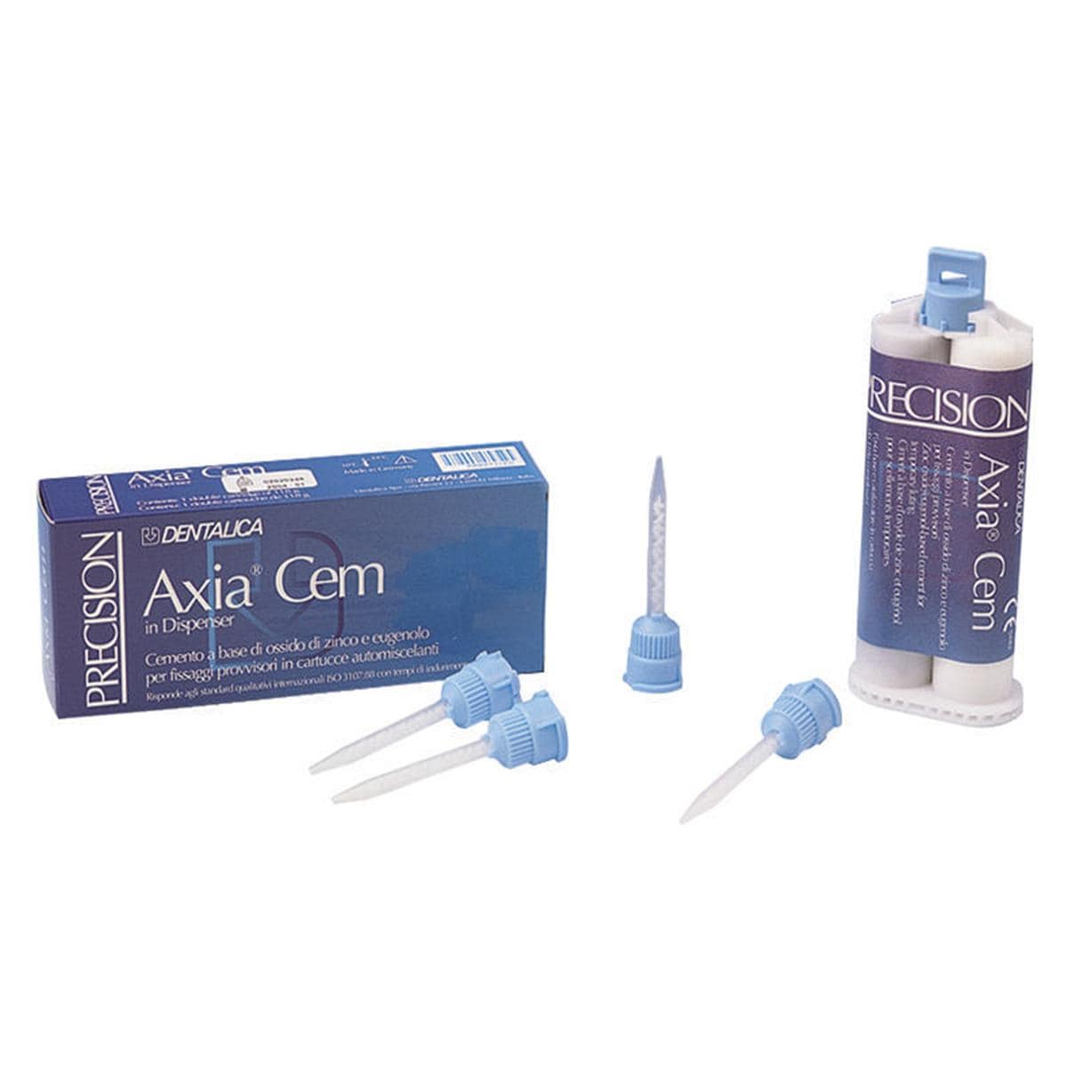 AXIA-CEM (AD ESAURIMENTO) - Cartuccia automiscelante da 118 g + 4 puntali miscelatori azzurri